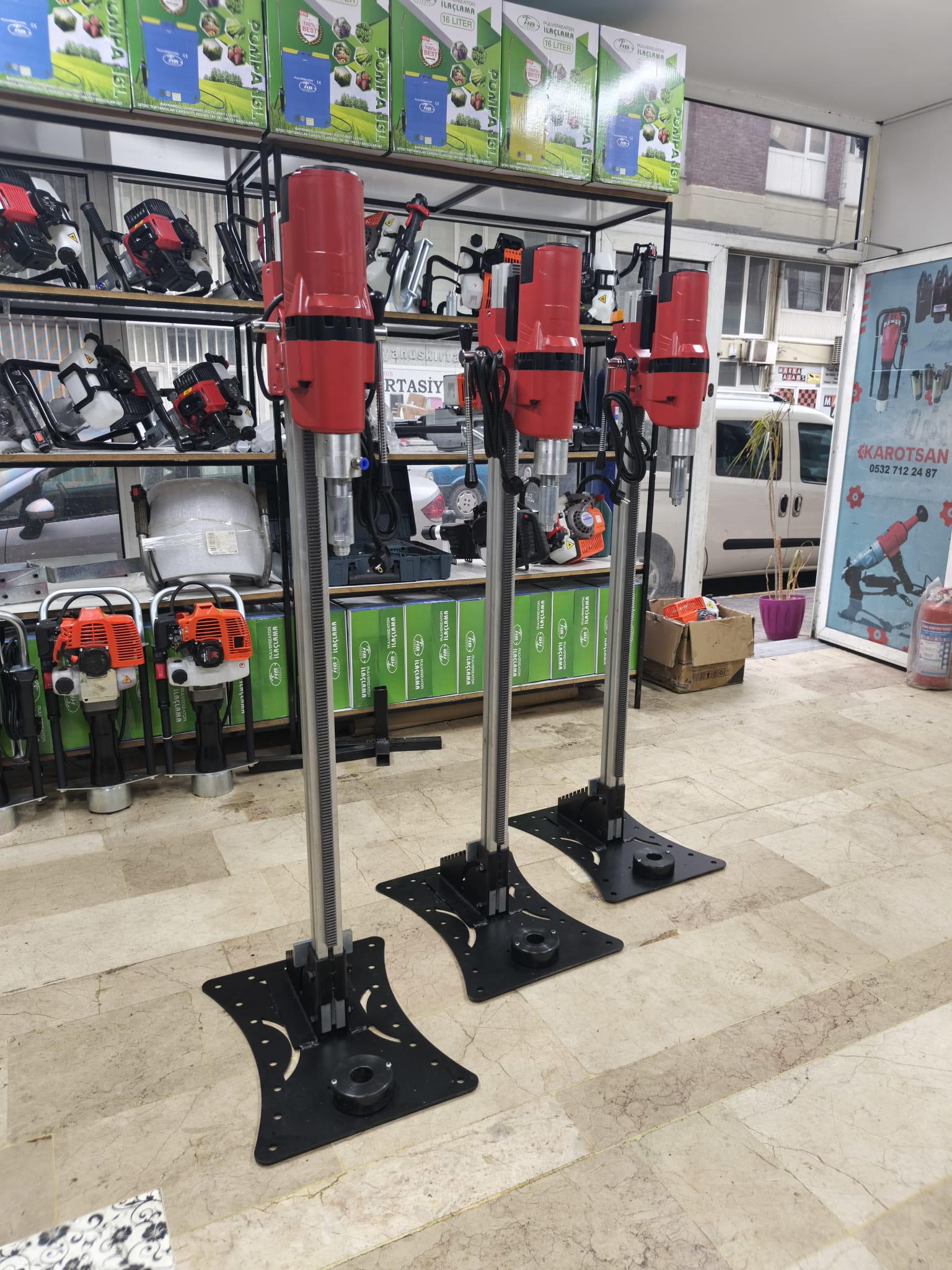 Elektrikli Açılı Sehpalı Sondaj ve Karot Makinası Profesyonel - Karot Pazarı